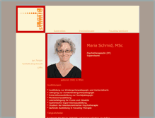 Tablet Screenshot of maria-schmid.at
